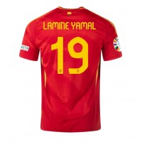 Camiseta España Lamine Yamal #19 Primera Equipación Eurocopa 2024 manga corta